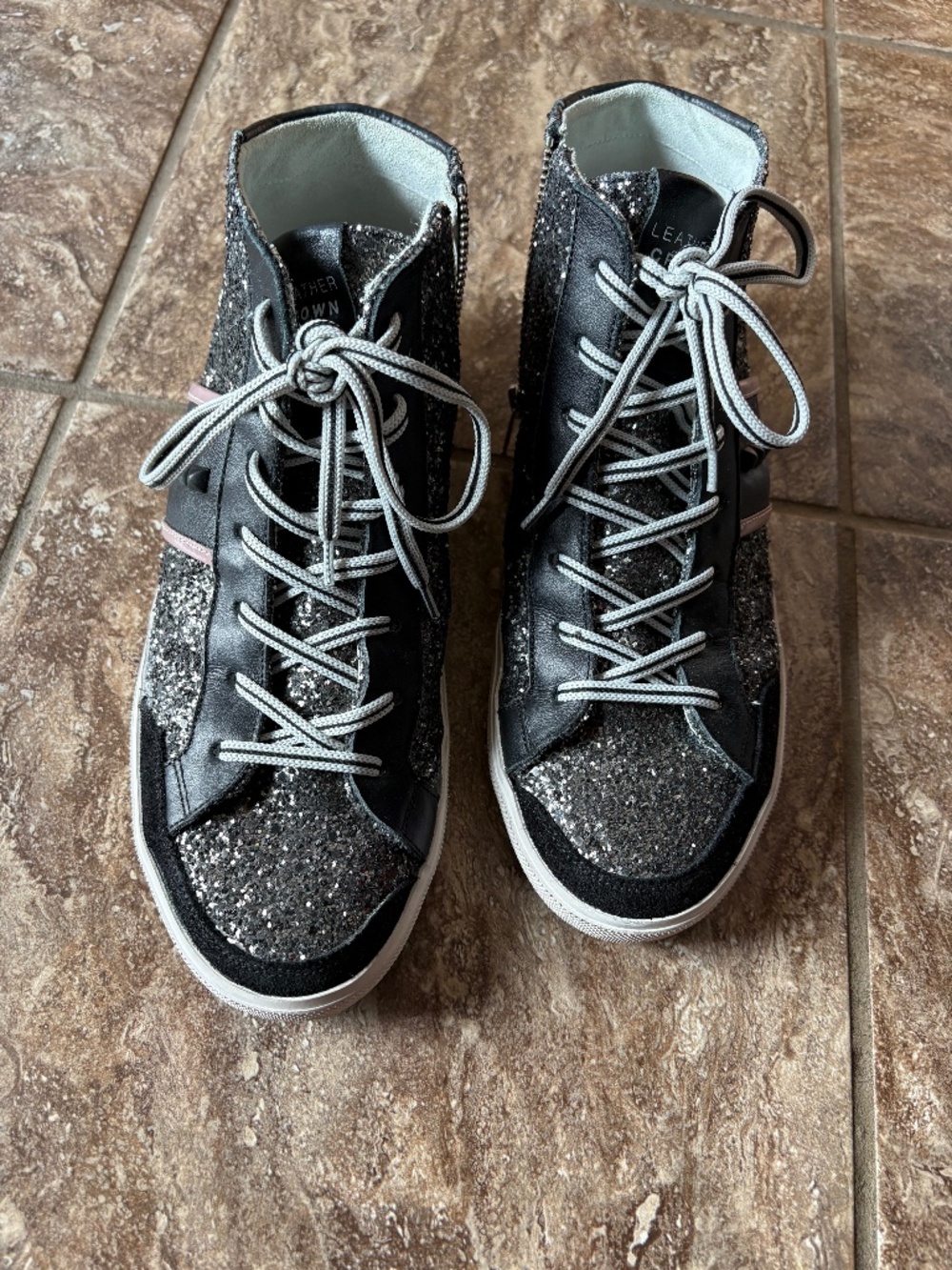 Leather crown Italian sneakers size 9/39
